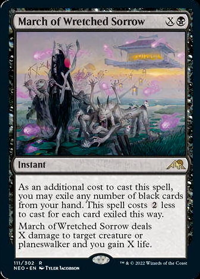 March of Wretched Sorrow [Kamigawa: Neon Dynasty] MTG Single Magic: The Gathering    | Red Claw Gaming