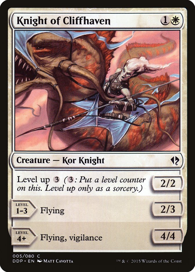 Knight of Cliffhaven [Duel Decks: Zendikar vs. Eldrazi] MTG Single Magic: The Gathering | Red Claw Gaming