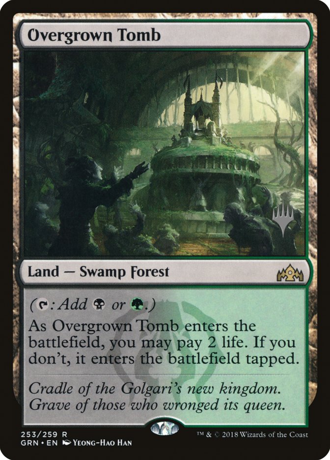 Overgrown Tomb (Promo Pack) [Guilds of Ravnica Promos] MTG Single Magic: The Gathering | Red Claw Gaming