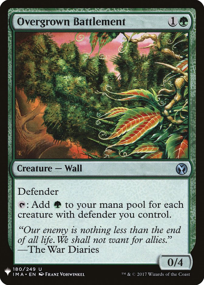 Overgrown Battlement [Mystery Booster] MTG Single Magic: The Gathering | Red Claw Gaming