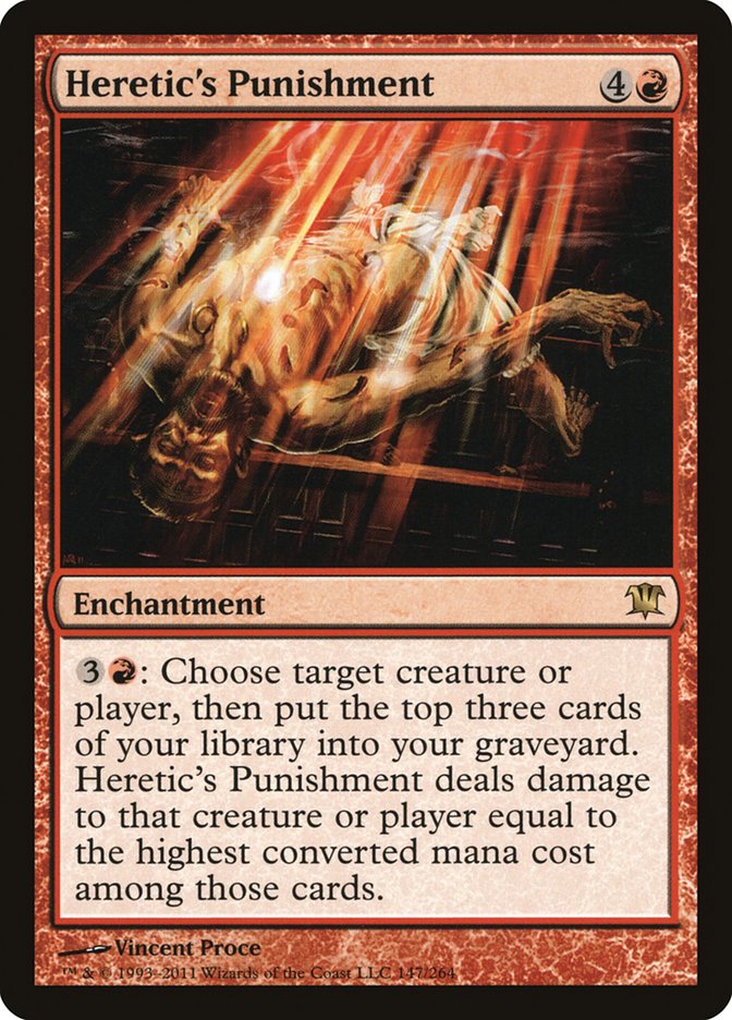 Heretic's Punishment [Innistrad] MTG Single Magic: The Gathering | Red Claw Gaming