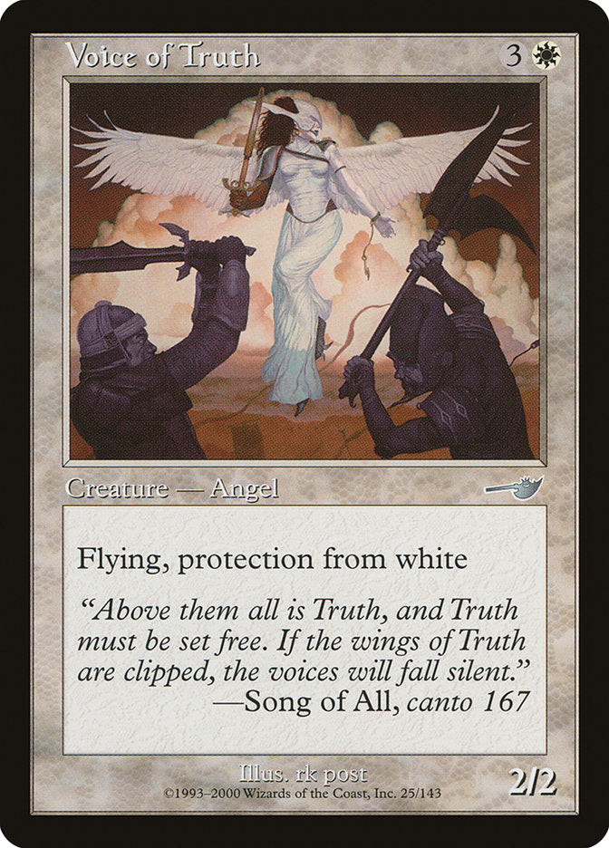 Voice of Truth [Nemesis] MTG Single Magic: The Gathering | Red Claw Gaming