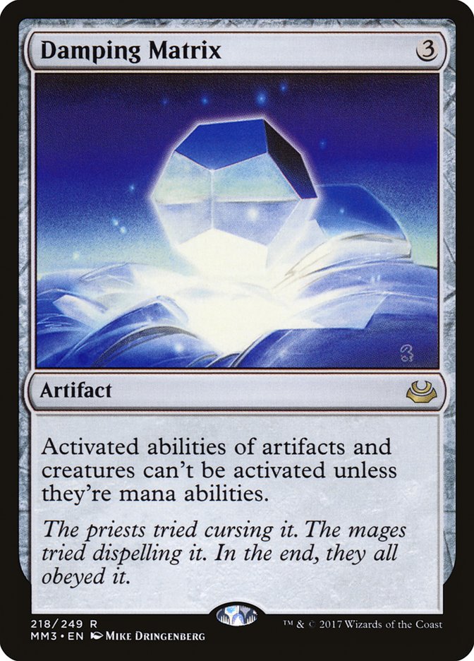Damping Matrix [Modern Masters 2017] MTG Single Magic: The Gathering | Red Claw Gaming