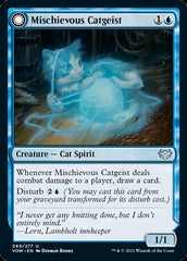 Mischievous Catgeist // Catlike Curiosity [Innistrad: Crimson Vow] MTG Single Magic: The Gathering | Red Claw Gaming
