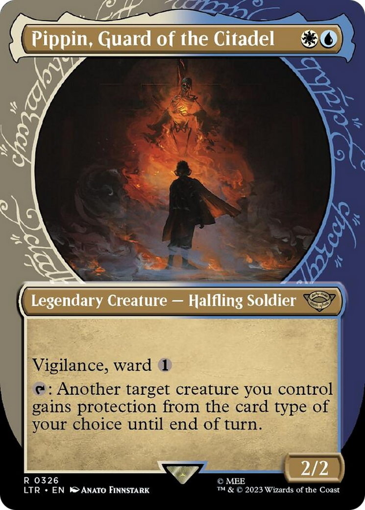 Pippin, Guard of the Citadel (Showcase Ring Frame) [The Lord of the Rings: Tales of Middle-Earth] MTG Single Magic: The Gathering | Red Claw Gaming