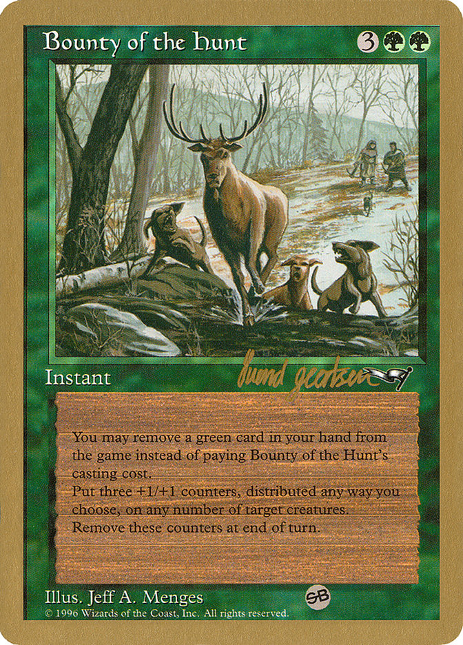 Bounty of the Hunt (Svend Geertsen) (SB) [World Championship Decks 1997] MTG Single Magic: The Gathering | Red Claw Gaming