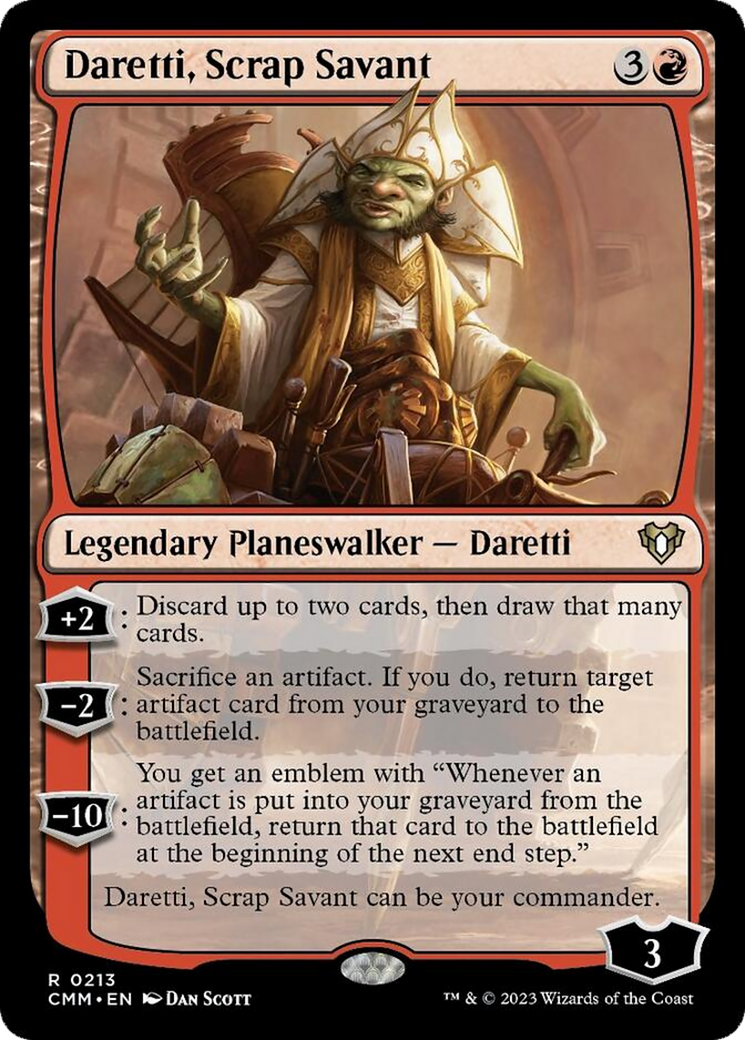 Daretti, Scrap Savant [Commander Masters] MTG Single Magic: The Gathering | Red Claw Gaming