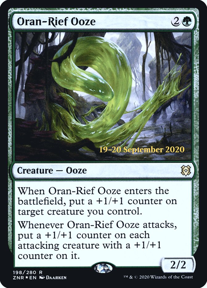 Oran-Rief Ooze [Zendikar Rising Prerelease Promos] MTG Single Magic: The Gathering | Red Claw Gaming