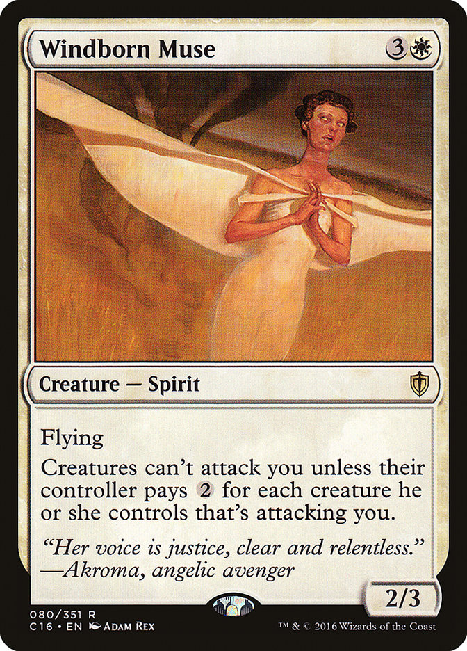 Windborn Muse [Commander 2016] MTG Single Magic: The Gathering | Red Claw Gaming