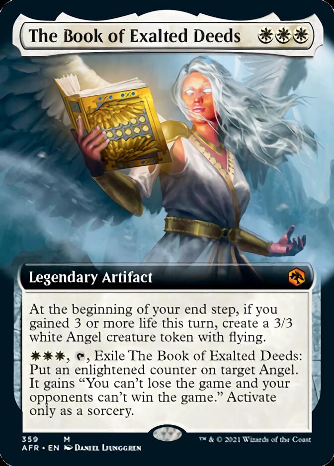 The Book of Exalted Deeds (Extended Art) [Dungeons & Dragons: Adventures in the Forgotten Realms] MTG Single Magic: The Gathering | Red Claw Gaming