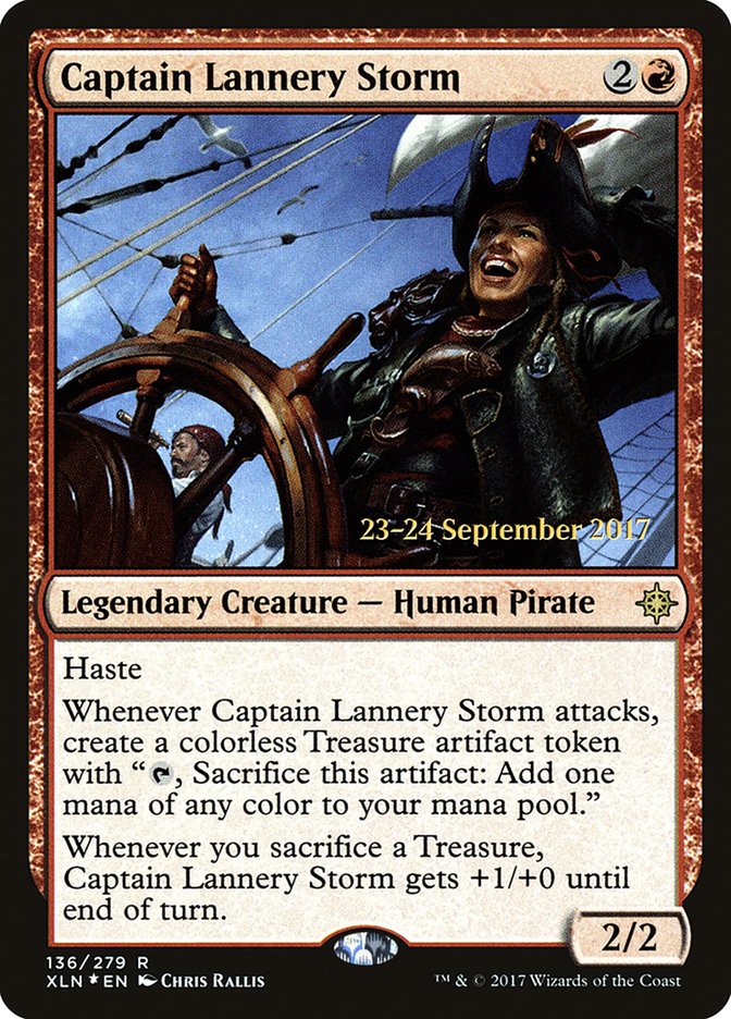 Captain Lannery Storm [Ixalan Prerelease Promos] MTG Single Magic: The Gathering | Red Claw Gaming