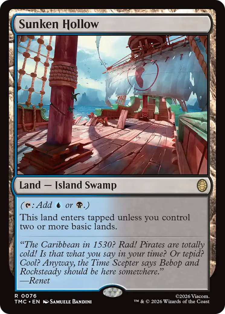 Sunken Hollow [Teenage Mutant Ninja Turtles Commander] MTG Single Magic: The Gathering | Red Claw Gaming