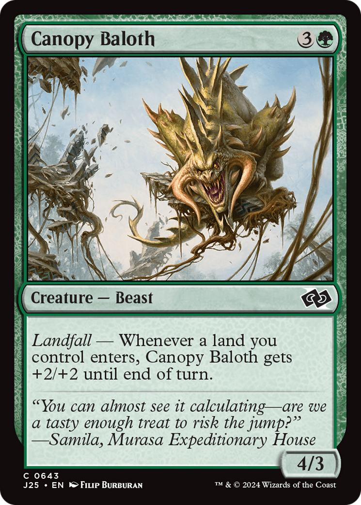 Canopy Baloth [Foundations Jumpstart] MTG Single Magic: The Gathering | Red Claw Gaming