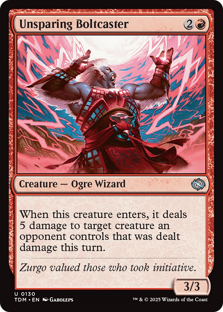 Unsparing Boltcaster [Tarkir: Dragonstorm] MTG Single Magic: The Gathering | Red Claw Gaming