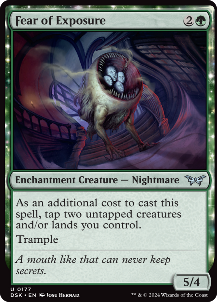 Fear of Exposure [Duskmourn: House of Horror] MTG Single Magic: The Gathering | Red Claw Gaming