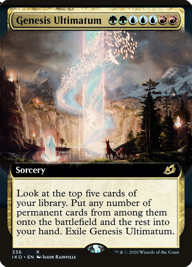 Genesis Ultimatum (Extended Art) [Ikoria: Lair of Behemoths] MTG Single Magic: The Gathering | Red Claw Gaming