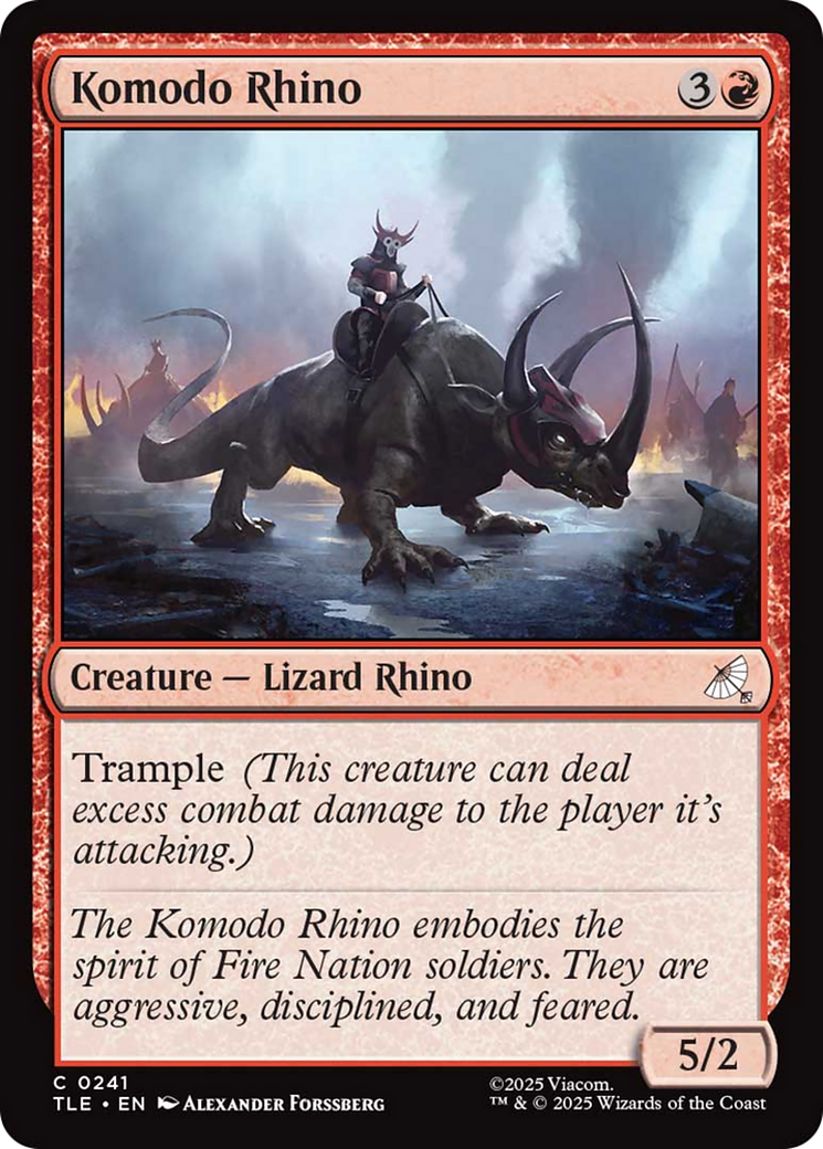 Komodo Rhino [Avatar: The Last Airbender: Eternal-Legal] MTG Single Magic: The Gathering | Red Claw Gaming