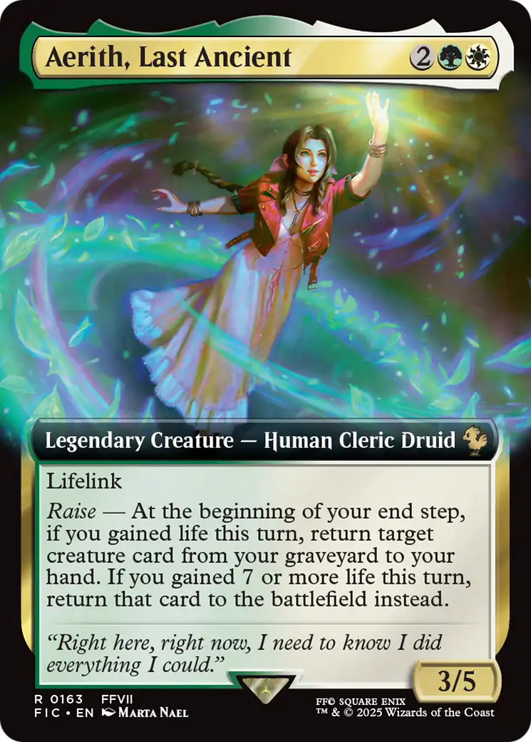 Aerith, Last Ancient (Extended Art) [FINAL FANTASY Commander] MTG Single Magic: The Gathering | Red Claw Gaming