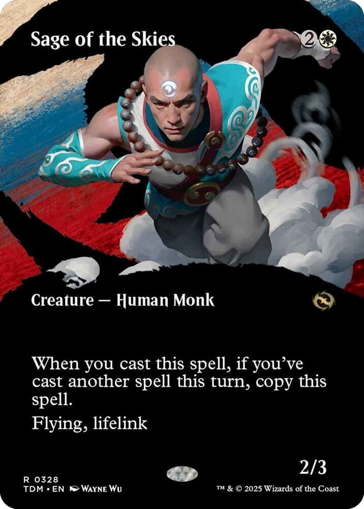 Sage of the Skies (Borderless) [Tarkir: Dragonstorm] MTG Single Magic: The Gathering | Red Claw Gaming