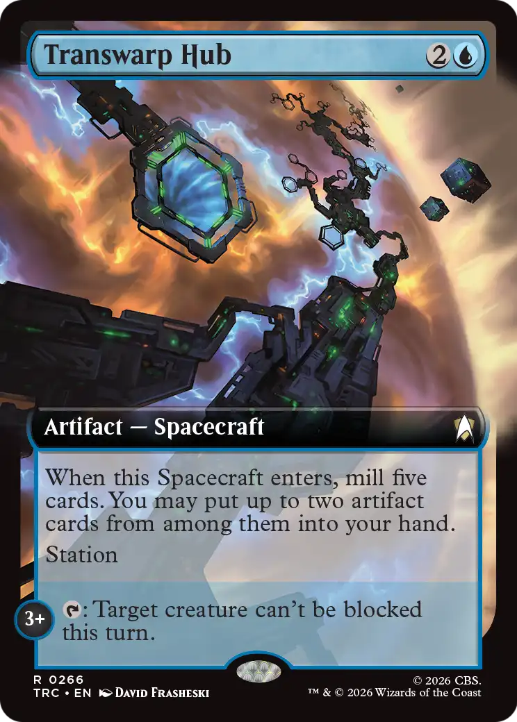Transwarp Hub (Extended Art) [Star Trek Commander] MTG Single Magic: The Gathering | Red Claw Gaming