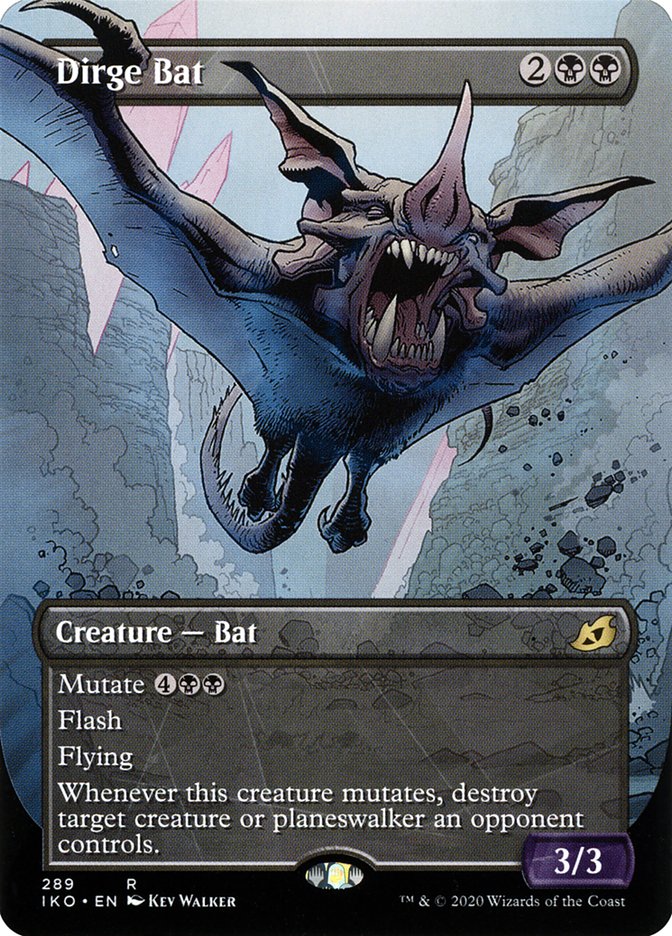 Dirge Bat (Showcase) [Ikoria: Lair of Behemoths] MTG Single Magic: The Gathering | Red Claw Gaming