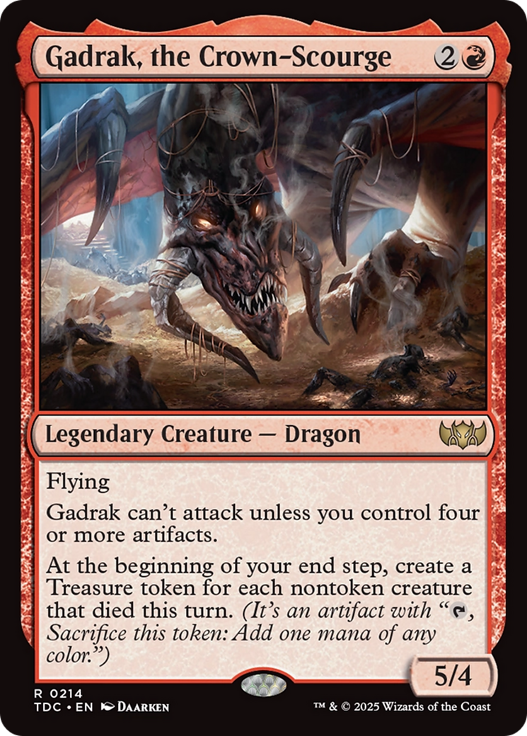 Gadrak, the Crown-Scourge [Tarkir: Dragonstorm Commander] MTG Single Magic: The Gathering | Red Claw Gaming