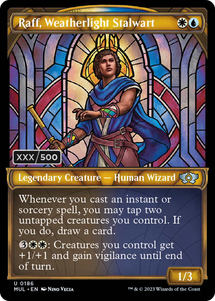 Raff, Weatherlight Stalwart (Serialized) [Multiverse Legends] MTG Single Magic: The Gathering | Red Claw Gaming