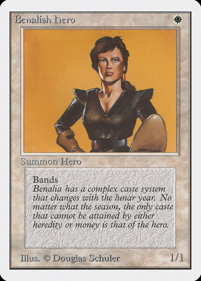 Benalish Hero [Unlimited Edition] MTG Single Magic: The Gathering | Red Claw Gaming