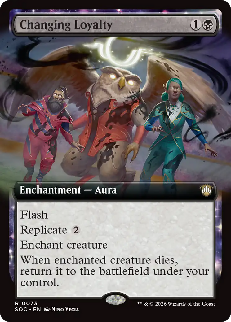 Changing Loyalty (Extended Art) [Secrets of Strixhaven Commander] MTG Single Magic: The Gathering | Red Claw Gaming