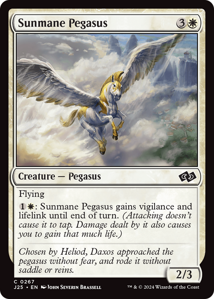 Sunmane Pegasus [Foundations Jumpstart] MTG Single Magic: The Gathering | Red Claw Gaming