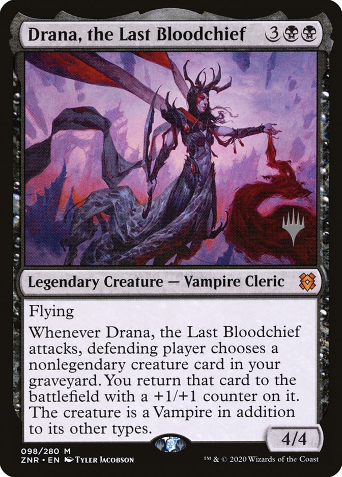 Drana, the Last Bloodchief (Promo Pack) [Zendikar Rising Promos] MTG Single Magic: The Gathering | Red Claw Gaming