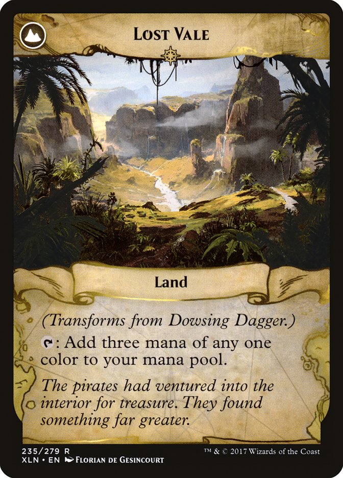 Dowsing Dagger // Lost Vale [Ixalan] MTG Single Magic: The Gathering | Red Claw Gaming