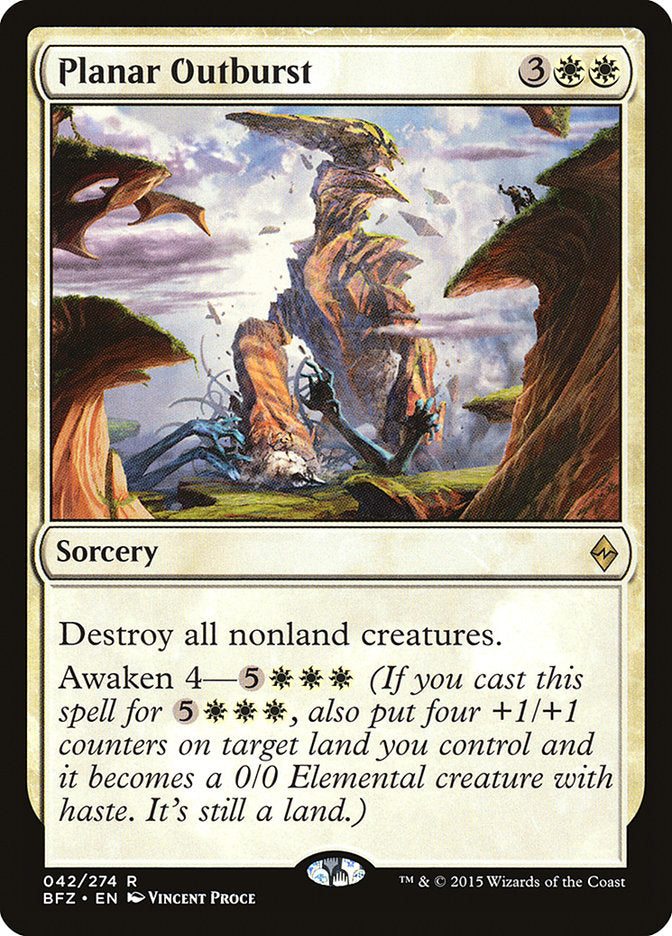 Planar Outburst [Battle for Zendikar] MTG Single Magic: The Gathering | Red Claw Gaming