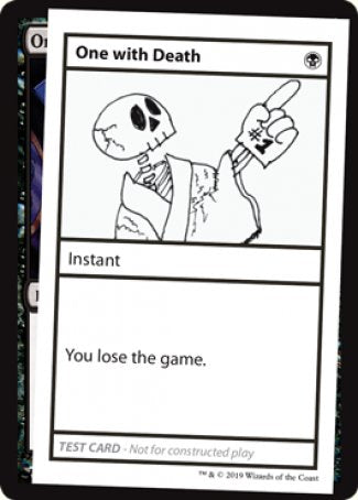 One with Death (2021 Edition) [Mystery Booster Playtest Cards] MTG Single Magic: The Gathering | Red Claw Gaming