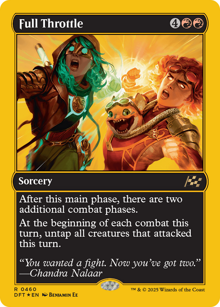 Full Throttle (First-Place Foil) [Aetherdrift] MTG Single Magic: The Gathering | Red Claw Gaming
