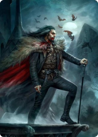 Dracula, Blood Immortal Art Card [Innistrad: Crimson Vow Art Series] MTG Single Magic: The Gathering | Red Claw Gaming