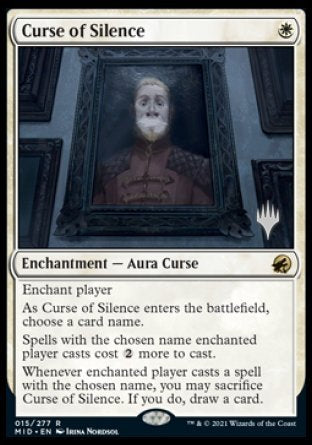 Curse of Silence (Promo Pack) [Innistrad: Midnight Hunt Promos] MTG Single Magic: The Gathering | Red Claw Gaming
