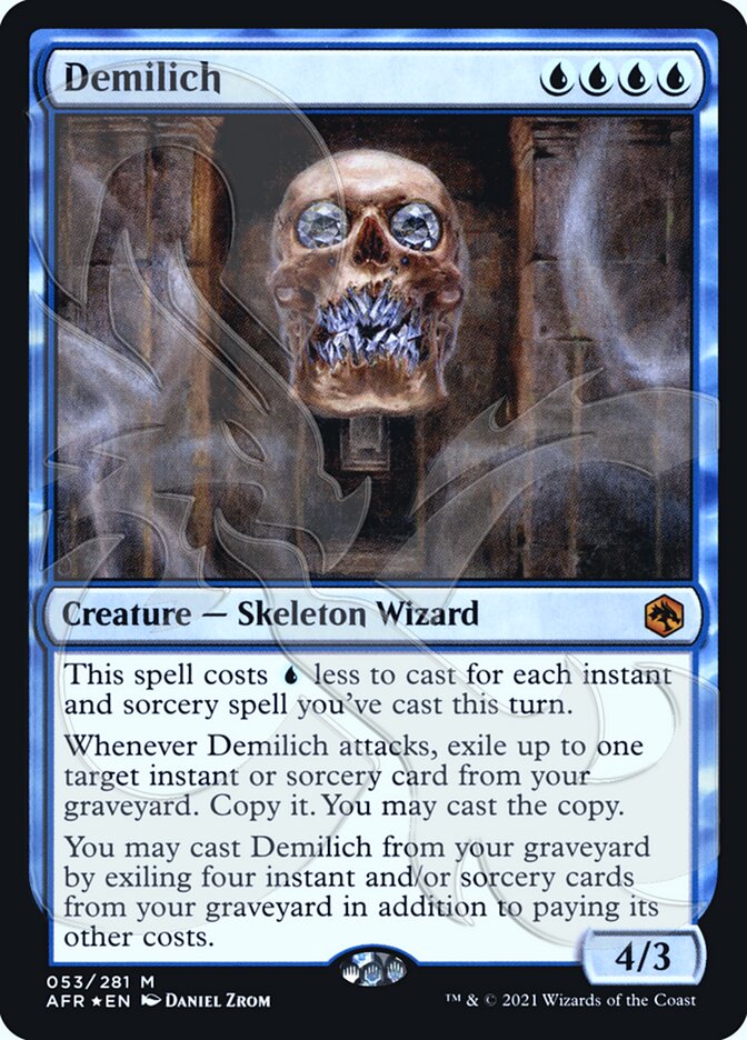 Demilich (Ampersand Promo) [Dungeons & Dragons: Adventures in the Forgotten Realms Promos] MTG Single Magic: The Gathering | Red Claw Gaming