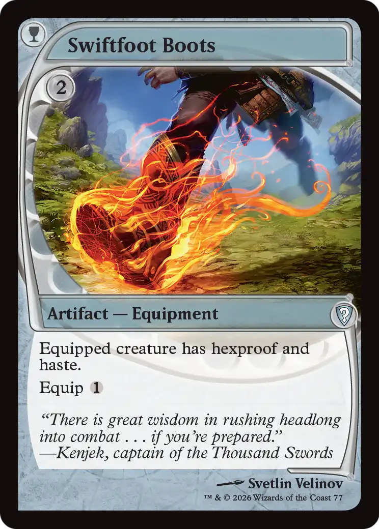 Swiftfoot Boots (Future Sight) [Mystery Booster: Commander Edition] | Red Claw Gaming