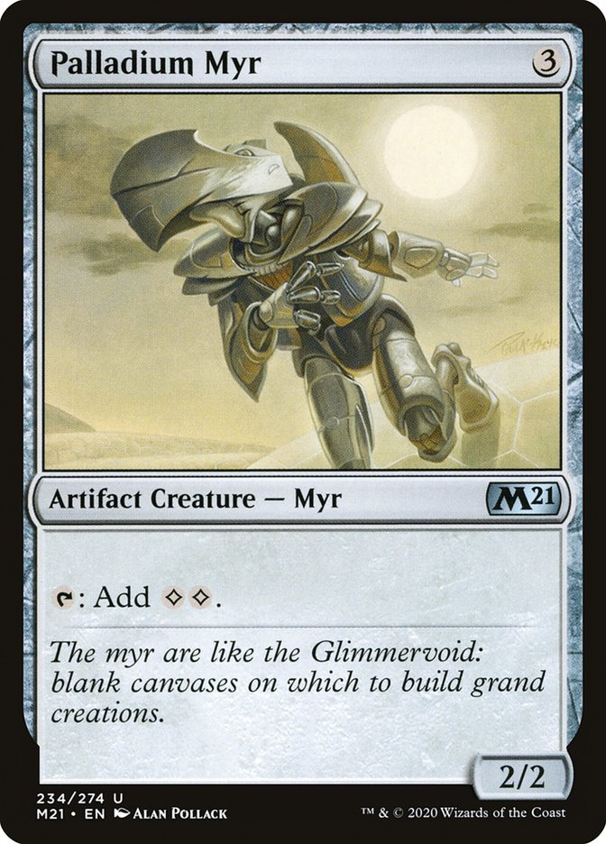 Palladium Myr [Core Set 2021] MTG Single Magic: The Gathering | Red Claw Gaming