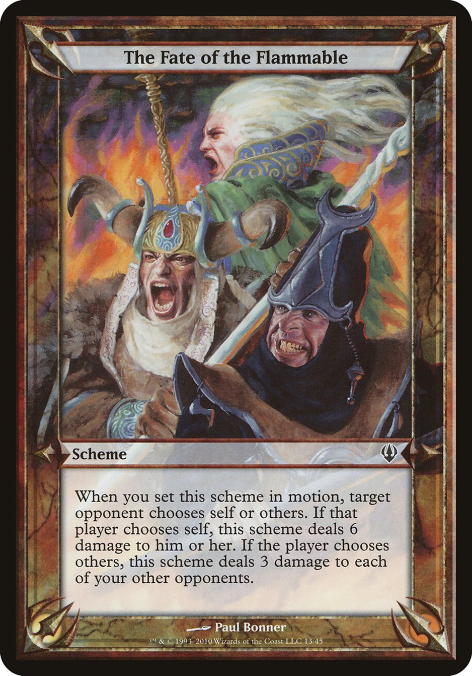 The Fate of the Flammable (Schemes) [Archenemy Schemes] MTG Single Magic: The Gathering | Red Claw Gaming