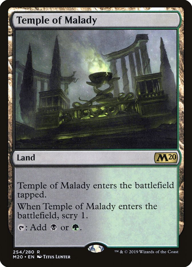 Temple of Malady [Core Set 2020] MTG Single Magic: The Gathering | Red Claw Gaming