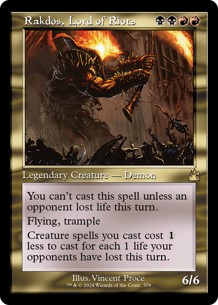 Rakdos, Lord of Riots (Retro Frame) [Ravnica Remastered] MTG Single Magic: The Gathering | Red Claw Gaming