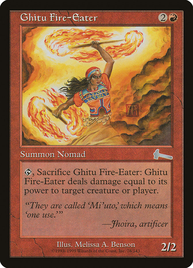 Ghitu Fire-Eater [Urza's Legacy] MTG Single Magic: The Gathering | Red Claw Gaming
