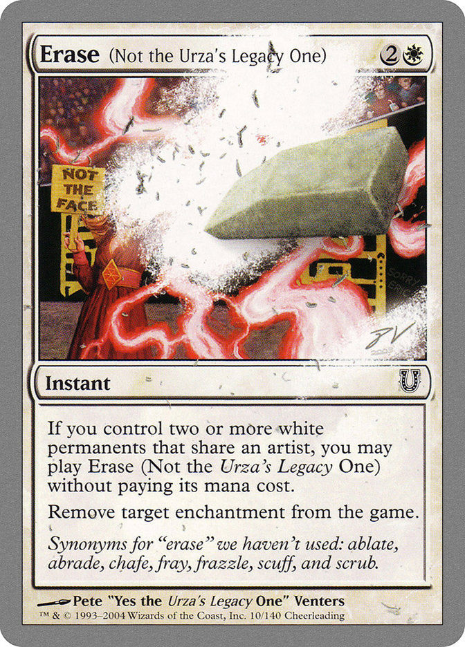 Erase (Not the Urza's Legacy One) [Unhinged] MTG Single Magic: The Gathering | Red Claw Gaming