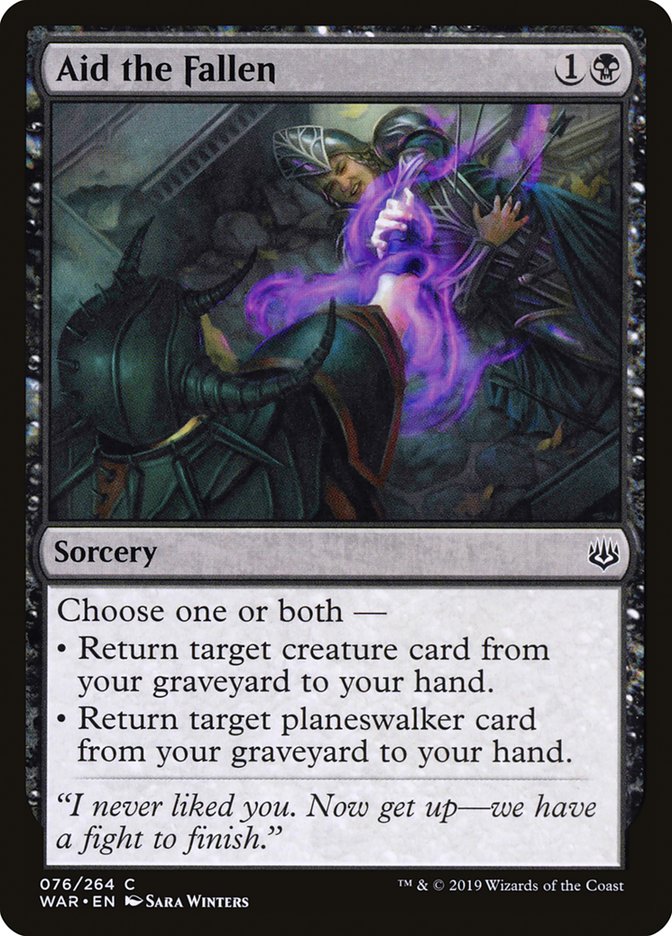 Aid the Fallen [War of the Spark] MTG Single Magic: The Gathering | Red Claw Gaming