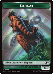 Insect // Elephant Double-Sided Token [Aetherdrift Tokens] MTG Single Magic: The Gathering | Red Claw Gaming
