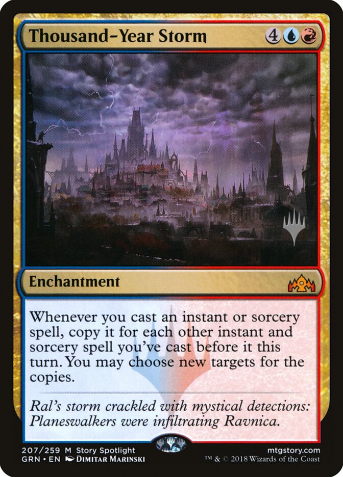 Thousand-Year Storm (Promo Pack) [Guilds of Ravnica Promos] MTG Single Magic: The Gathering | Red Claw Gaming