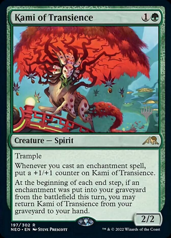 Kami of Transience (Promo Pack) [Kamigawa: Neon Dynasty Promos] MTG Single Magic: The Gathering | Red Claw Gaming