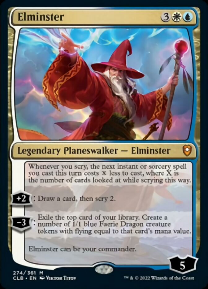 Elminster [Commander Legends: Battle for Baldur's Gate] MTG Single Magic: The Gathering | Red Claw Gaming